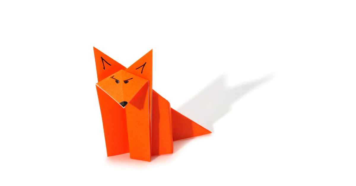 origami rubah berwarna oranye Bangkit Perkasa Sukses distributor atk terlengkap seindonesia